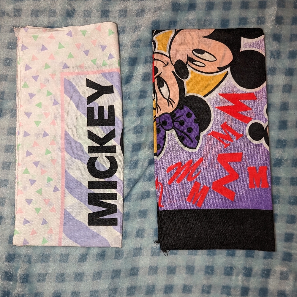 Vintage 1990's Mickey & Minnie bandanas